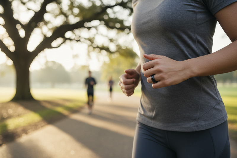 User exercising with Rivva Ring